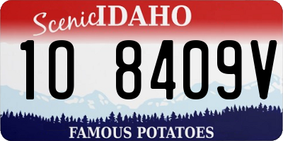 ID license plate 1O8409V