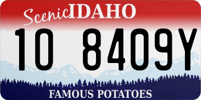ID license plate 1O8409Y