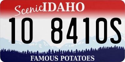 ID license plate 1O8410S