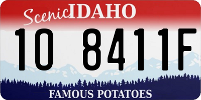 ID license plate 1O8411F