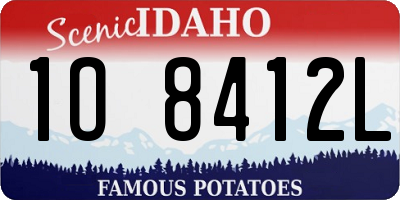 ID license plate 1O8412L