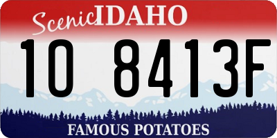 ID license plate 1O8413F