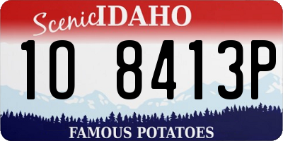 ID license plate 1O8413P