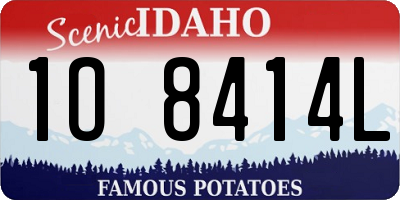ID license plate 1O8414L