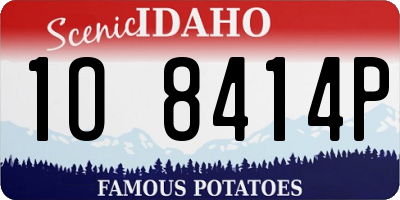 ID license plate 1O8414P