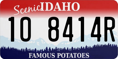 ID license plate 1O8414R