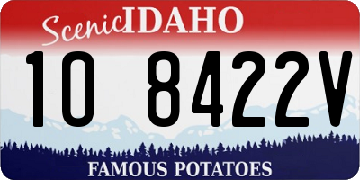 ID license plate 1O8422V