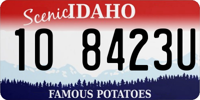 ID license plate 1O8423U