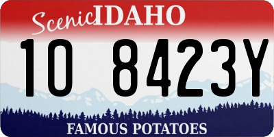 ID license plate 1O8423Y