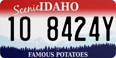ID license plate 1O8424Y