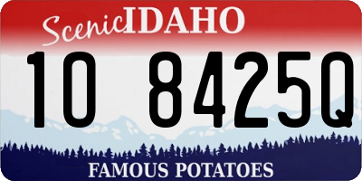 ID license plate 1O8425Q