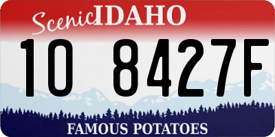 ID license plate 1O8427F