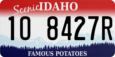 ID license plate 1O8427R