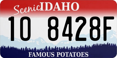 ID license plate 1O8428F