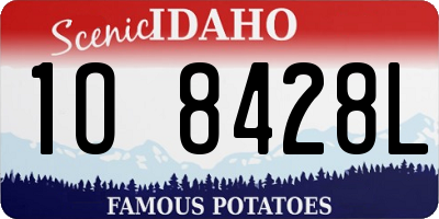 ID license plate 1O8428L