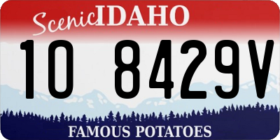 ID license plate 1O8429V