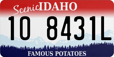 ID license plate 1O8431L