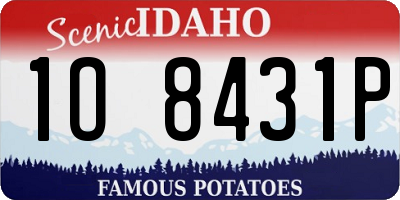 ID license plate 1O8431P