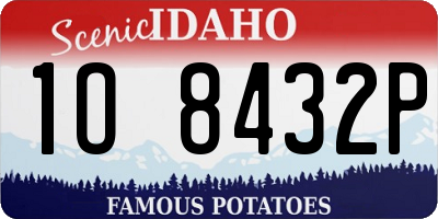 ID license plate 1O8432P