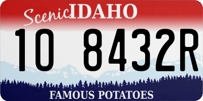 ID license plate 1O8432R