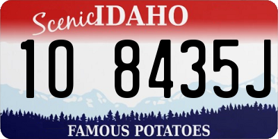 ID license plate 1O8435J