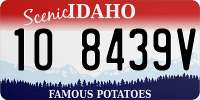 ID license plate 1O8439V