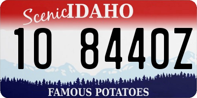 ID license plate 1O8440Z