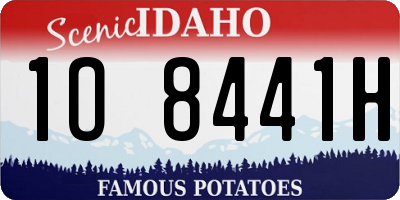 ID license plate 1O8441H
