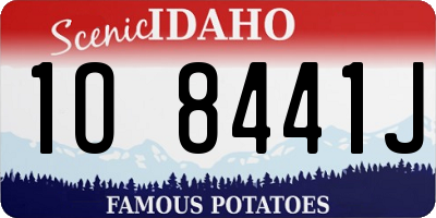 ID license plate 1O8441J