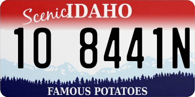 ID license plate 1O8441N