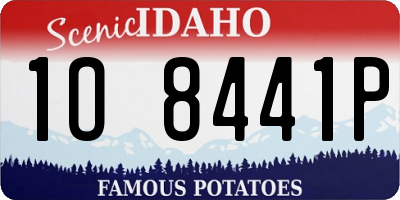 ID license plate 1O8441P