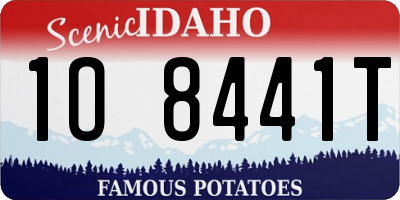 ID license plate 1O8441T