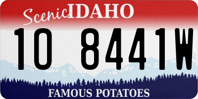 ID license plate 1O8441W
