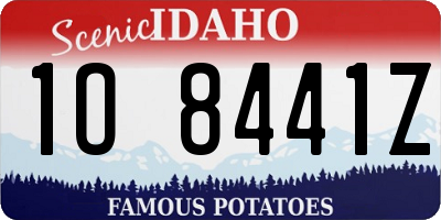 ID license plate 1O8441Z