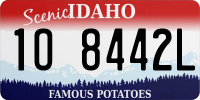 ID license plate 1O8442L