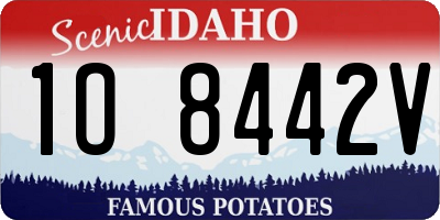 ID license plate 1O8442V
