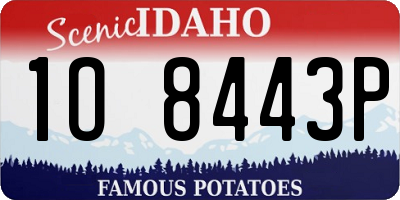 ID license plate 1O8443P