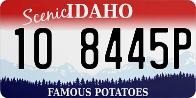 ID license plate 1O8445P