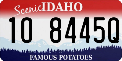 ID license plate 1O8445Q