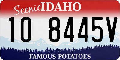ID license plate 1O8445V