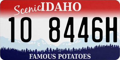 ID license plate 1O8446H