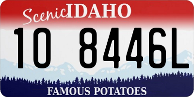 ID license plate 1O8446L