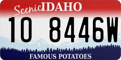 ID license plate 1O8446W