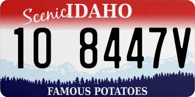 ID license plate 1O8447V