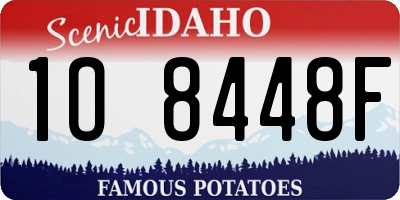 ID license plate 1O8448F