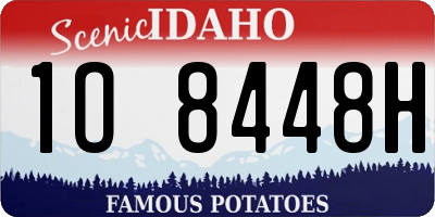 ID license plate 1O8448H