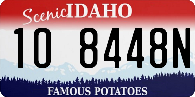 ID license plate 1O8448N
