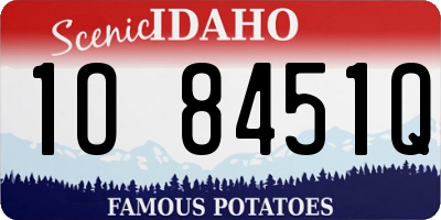 ID license plate 1O8451Q