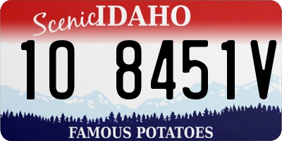 ID license plate 1O8451V