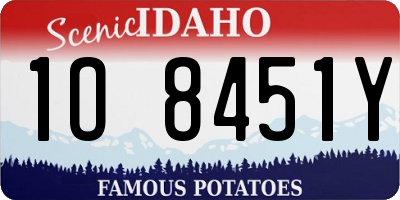 ID license plate 1O8451Y